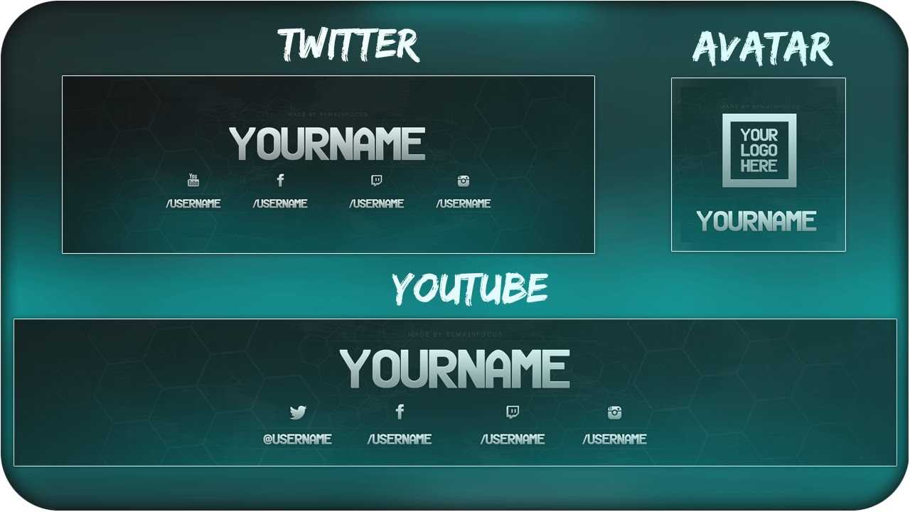 Free Youtube Banner + Twitter Header Template Psd + Direct Download Link –  [New 2015!] In Twitter Banner Template Psd
