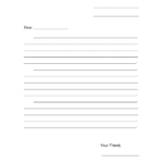 Friendly Letter Template Pdf ] – Free Friendly Letter Within Blank Letter Writing Template For Kids