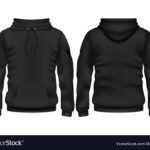 Front And Back Black Hoodie Template within Blank Black Hoodie Template