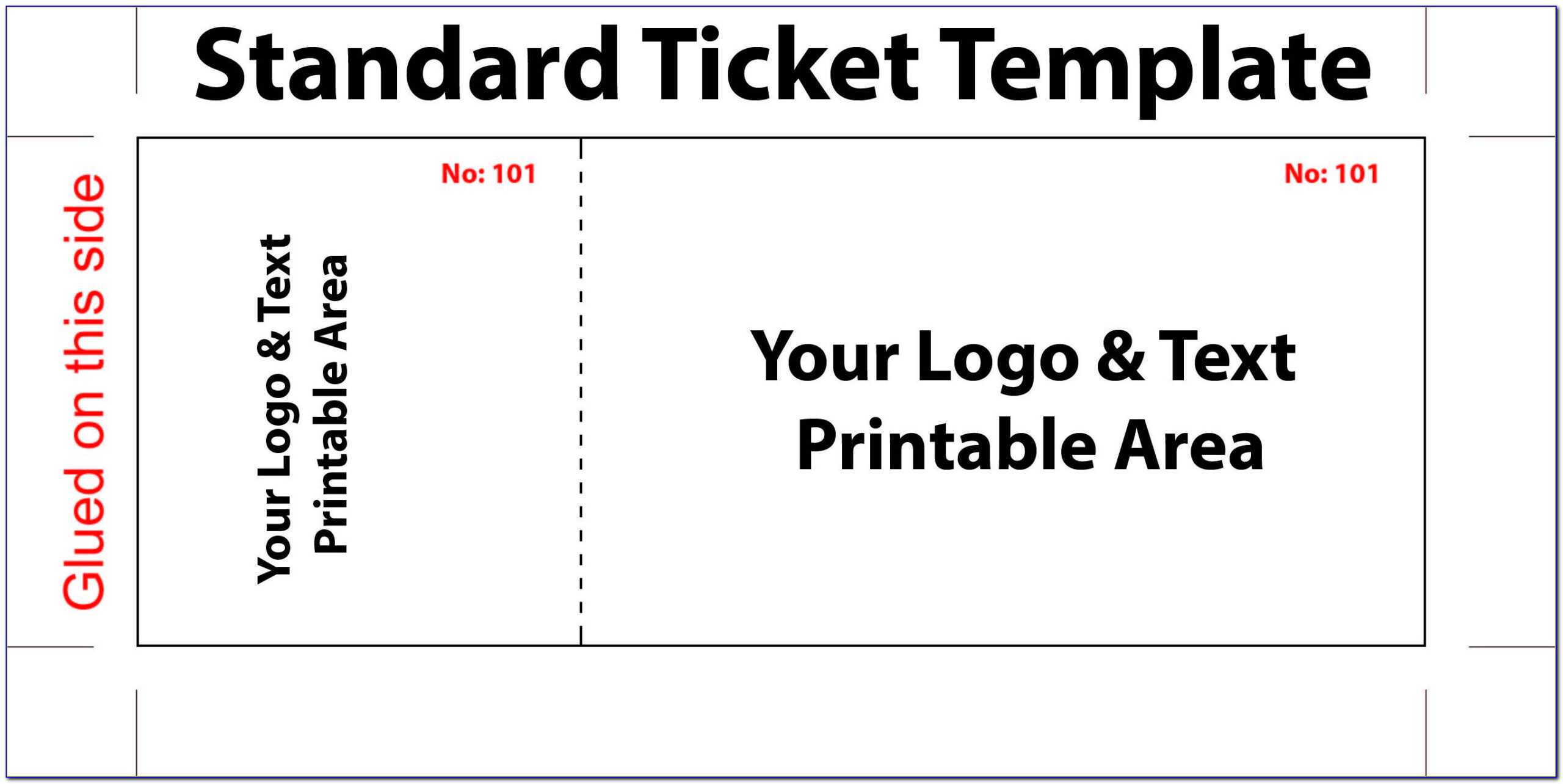 Fundraising Raffle Ticket Template | Marseillevitrollesrugby Throughout Blank Admission Ticket Template