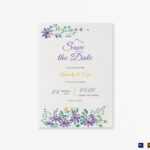 Garden Save The Date Card Template In Save The Date Templates Word