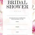 Gardens // Blank Bridal Shower Invitation (Instant Download) regarding Blank Bridal Shower Invitations Templates