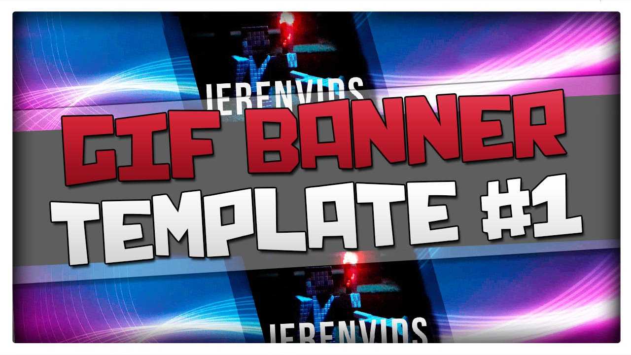 Gif Banner Template #1 (Minecraft Style Animated Banner For Photoshop Cs6  Download) For Animated Banner Template