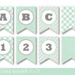 Glamorous Baby Shower Banner Template Luxury Mint Green And With Regard To Baby Shower Banner Template