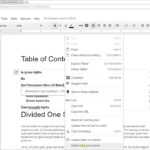 Google Docs – Create A Table Of Contents With Page Numbers Or Links Within Contents Page Word Template