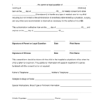 Grandparents' Medical Consent Form – Minor (Child) | Eforms In Medical Legal Report Template