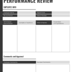 Gray Quarterly Performance Review Template With Quarterly Status Report Template