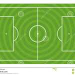 Green Football Field Template Stock Illustration Within Blank Football Field Template