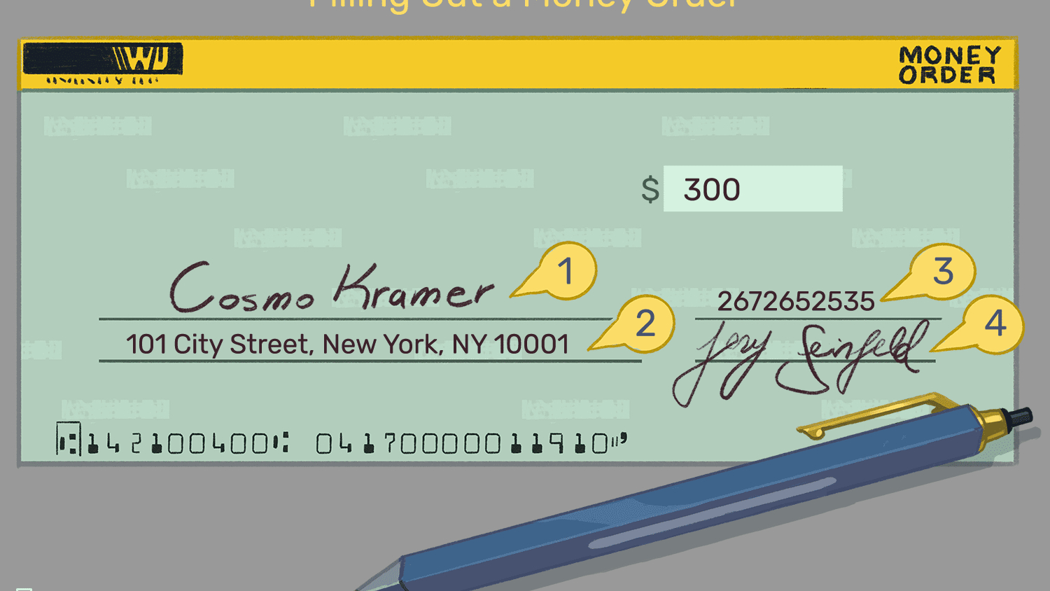 Guide To Filling Out A Money Order Within Blank Money Order Template