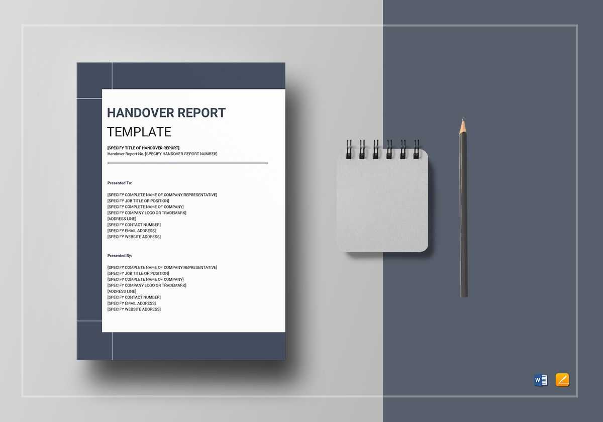 Handover Report Template In Google Word Document Templates