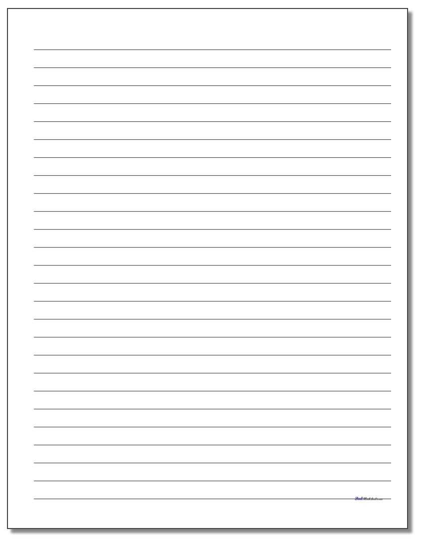 Handwriting Paper For Ruled Paper Word Template