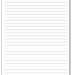 Handwriting Paper Intended For Notebook Paper Template For Word