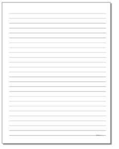 Handwriting Paper intended for Ruled Paper Template Word