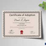 Happy Adoption Certificate Template With Regard To Blank Adoption Certificate Template