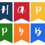 Happy Birthday Banner Free Printable – Paper Trail Design Inside Free Printable Happy Birthday Banner Templates