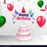 Happy Birthday Poster Banner Cover Template Design Within Free Happy Birthday Banner Templates Download