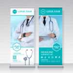 Healthcare And Medical Roll Up Design, Standee And Banner In Medical Banner Template