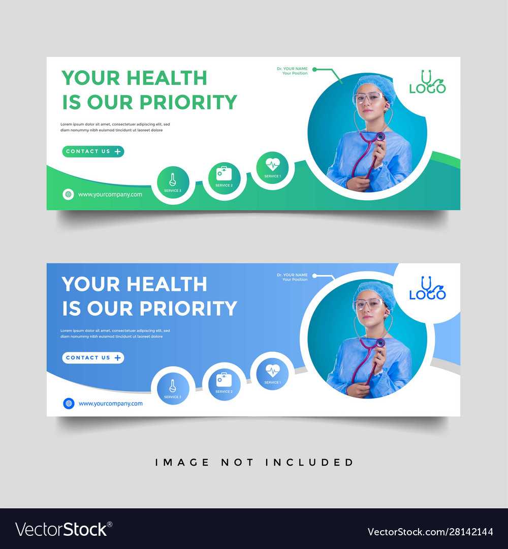 Healthcare Medical Banner Promotion Template With Medical Banner Template