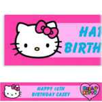 Hello Kitty Banner Clipart Within Hello Kitty Banner Template