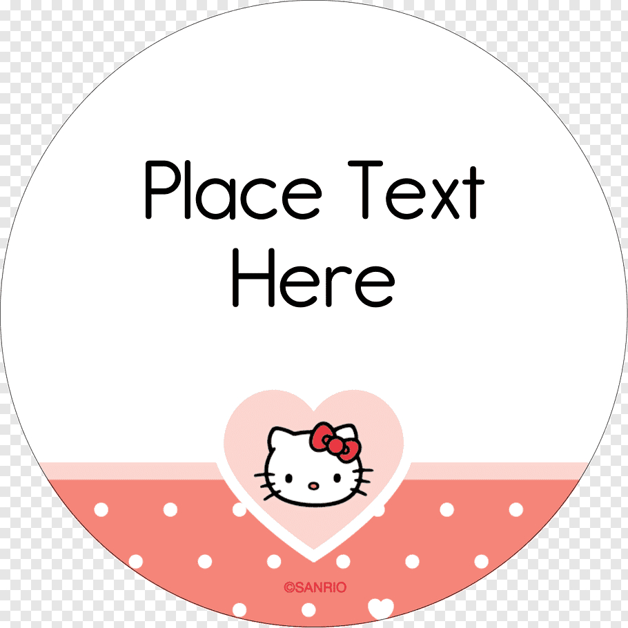 Hello Kitty Name Tag, Sticker, Label, Printing, Avery In Hello Kitty Birthday Banner Template Free