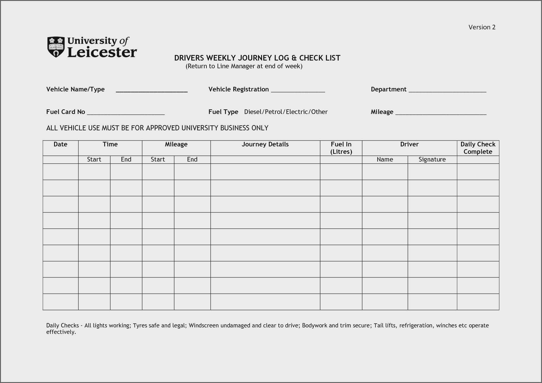 Hgv Vehicle Check Sheet Template Free Templates : Sample In Vehicle Inspection Report Template