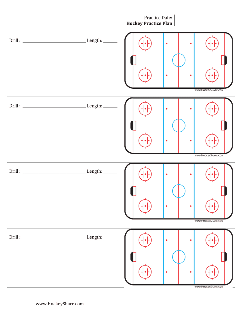 Hockey Practice Plan Template - Fill Online, Printable Pertaining To Blank Hockey Practice Plan Template