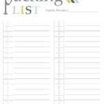Holiday Travel Prep Made Easy + Free Packing Printables Regarding Blank Packing List Template