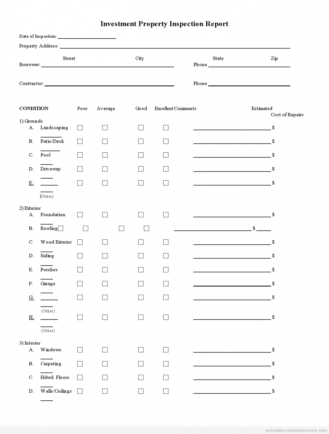 Home Inspection Checklist Form Resume Examples 86O7Eradbr Within Home Inspection Report Template Free