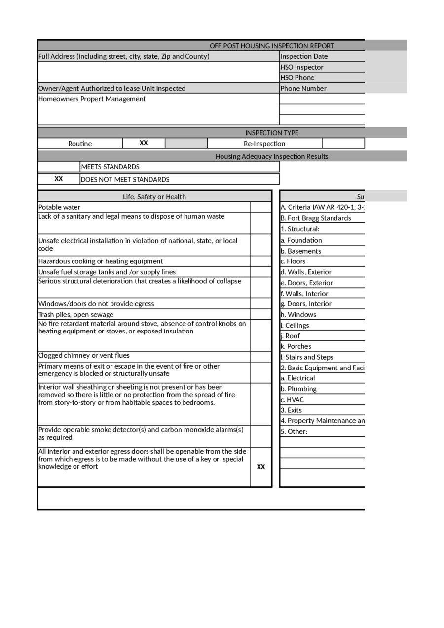 Home Inspection Report Template Pdf - Edit, Fill, Sign Within Home Inspection Report Template Pdf
