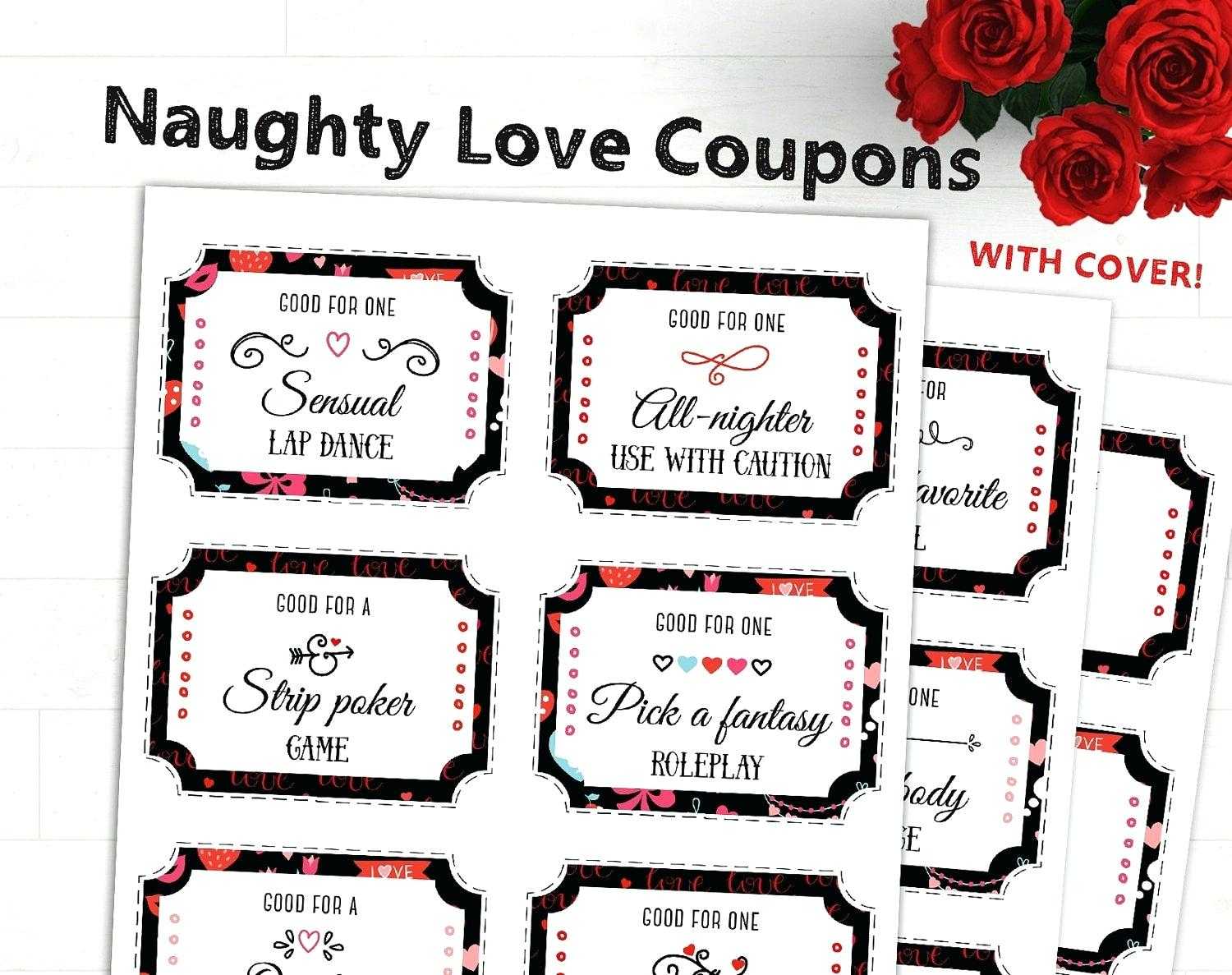 Homemade Coupon Book Template Valentine Boyfriend For Free Regarding Coupon Book Template Word