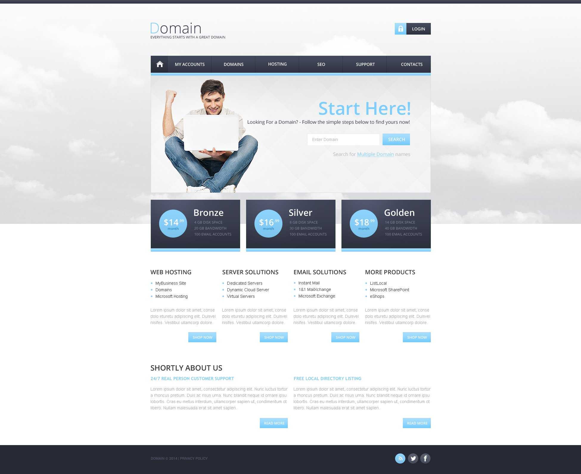 Hosting Responsive Website Template Regarding Reporting Website Templates