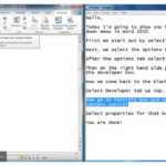 How To Add A Drop Down Menu In Microsoft Word 2010 In Word 2010 Templates And Add Ins