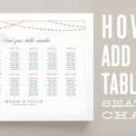 How To Add More Tables To Your Wedding Seating Chart Template Inside Wedding Seating Chart Template Word