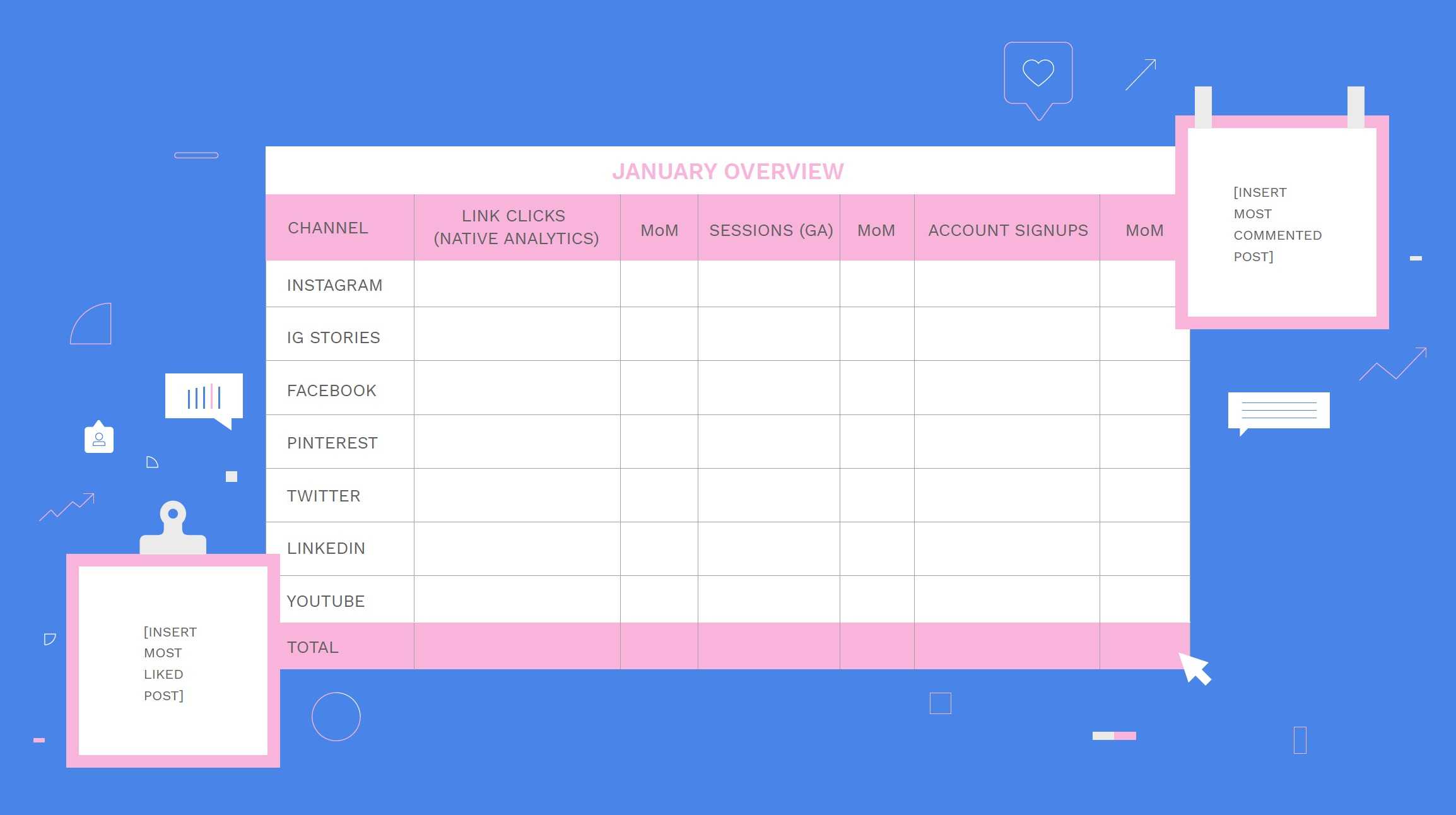 How To Build A Monthly Social Media Report Inside Free Social Media Report Template