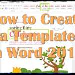 How To Create A Template In Word 2013 with How To Create A Template In Word 2013