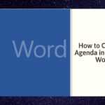 How To Create An Agenda In Microsoft Word In Agenda Template Word 2010