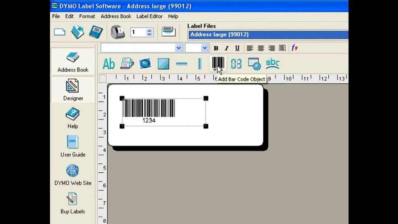 How To Create Barcode With Dymo Label Software In Dymo Label Templates For Word