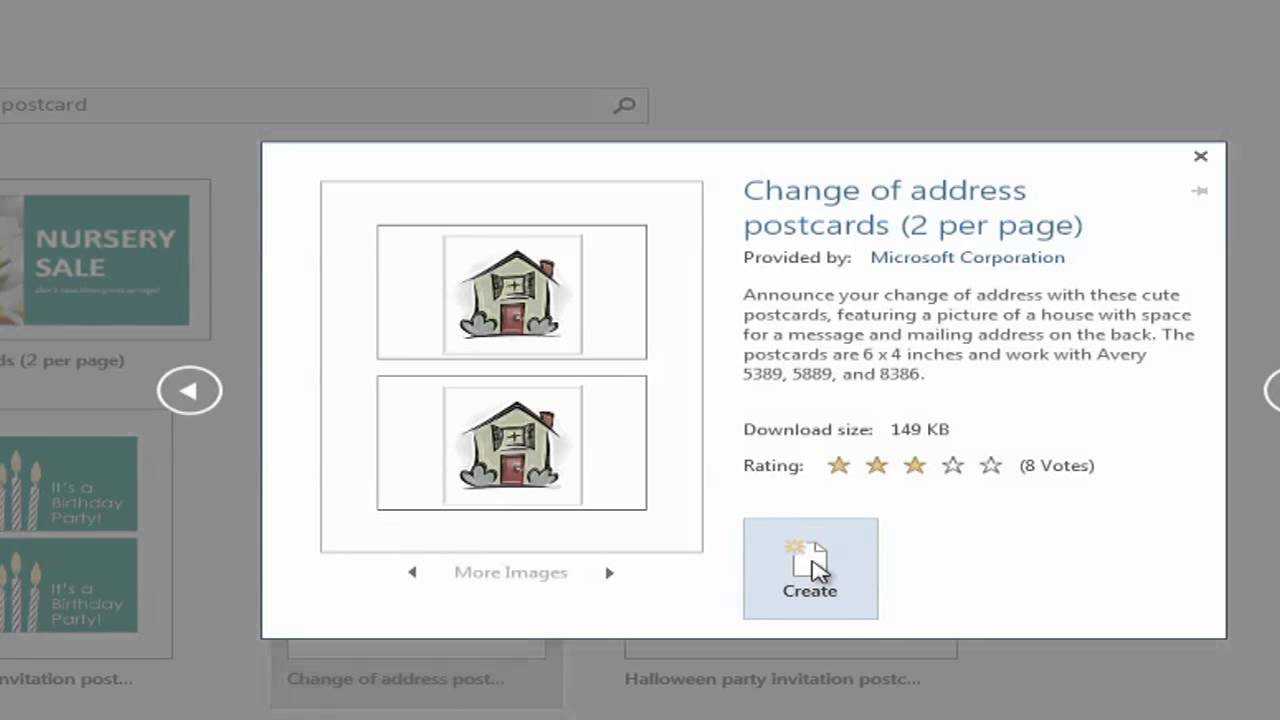 How To Create Postcards With Microsoft Word : Using Microsoft Word In Postcard Size Template Word