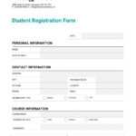 How To Customize A Registration Form Template Using With Regard To School Registration Form Template Word