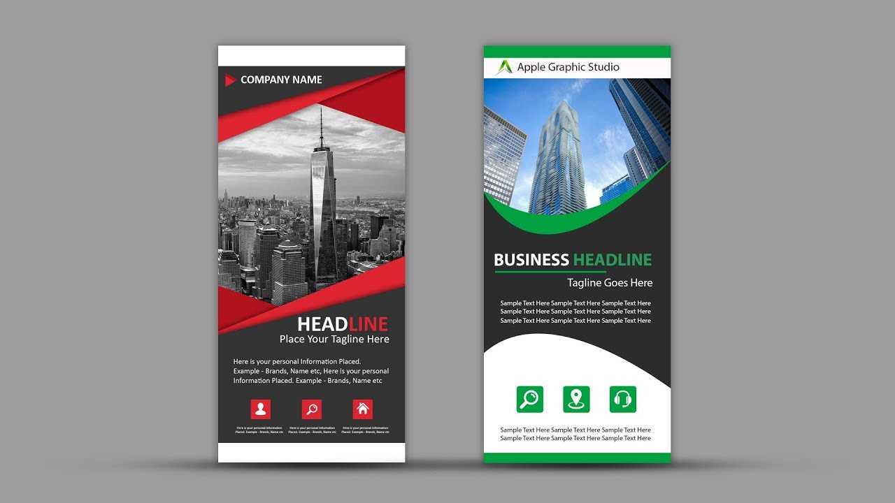 How To Design Roll Up Banner For Business | Photoshop Tutorial Pertaining To Retractable Banner Design Templates