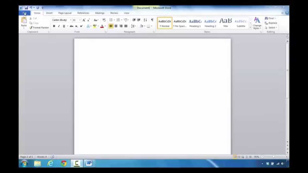 How To Find And Create A Resume Template In Microsoft Word 2010 With Resume Templates Word 2010