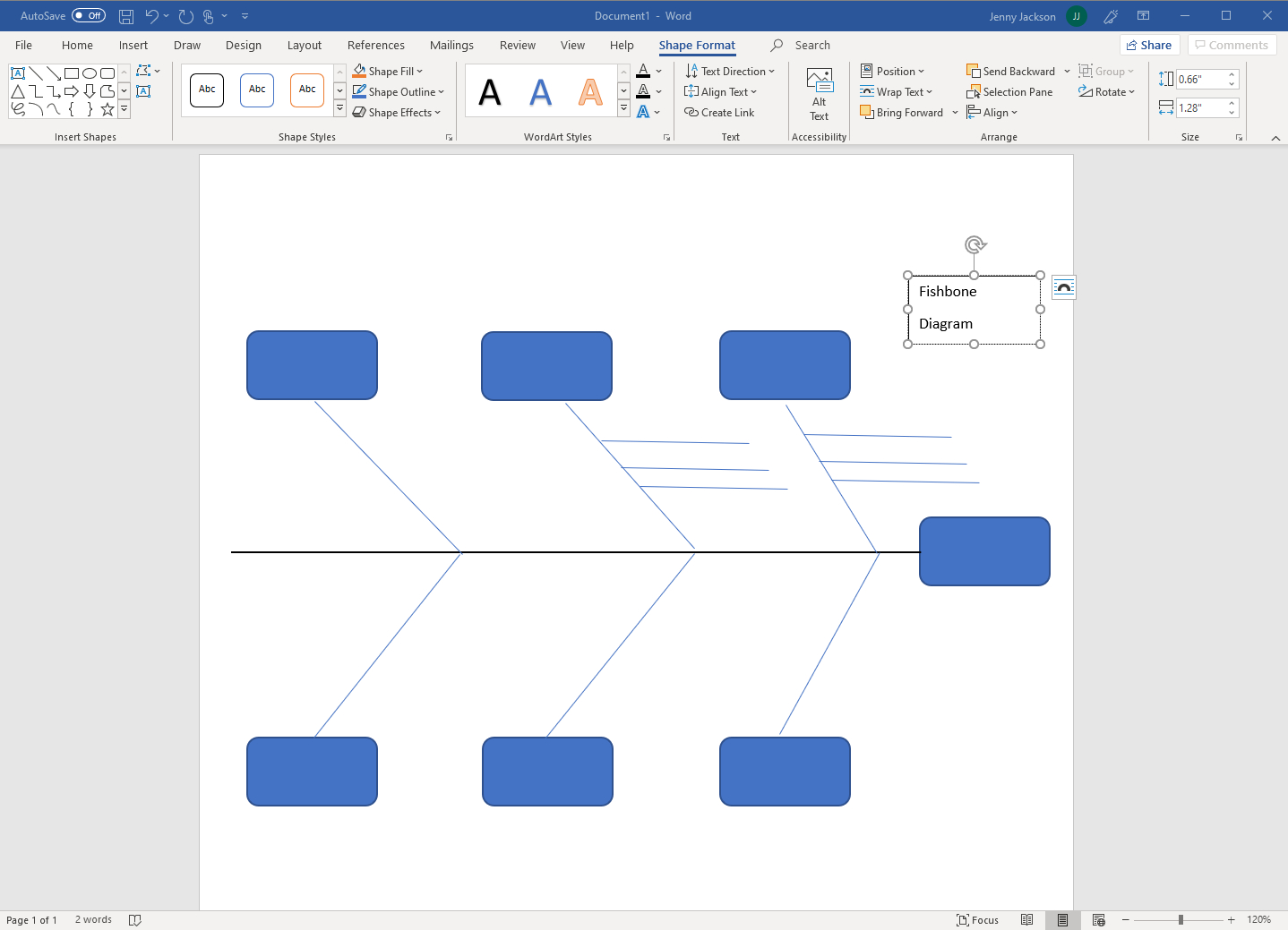 How To Make A Fishbone Diagram In Word | Lucidchart Blog With Blank Fishbone Diagram Template Word
