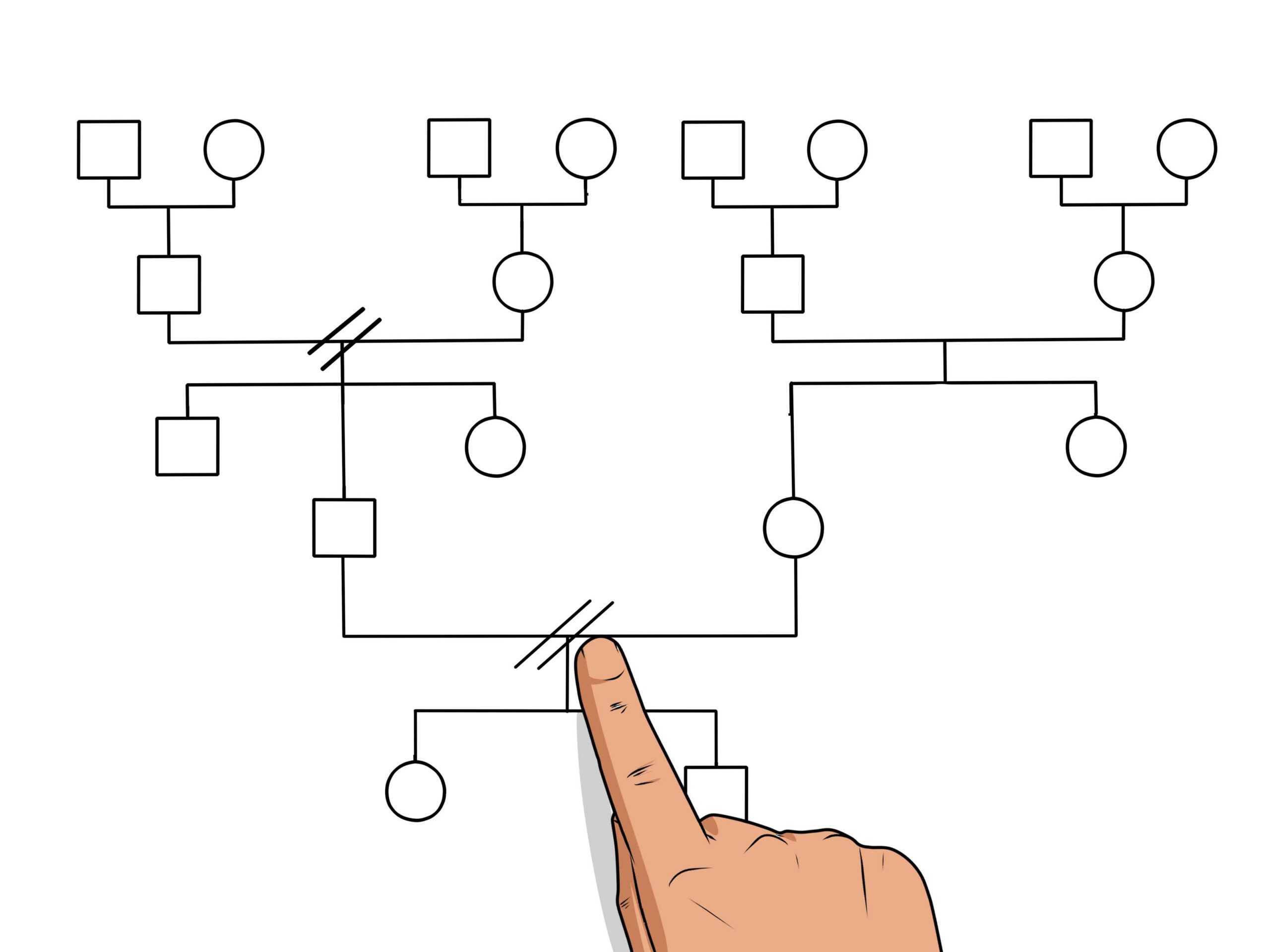How To Make A Genogram: 14 Steps (With Pictures) – Wikihow Regarding Genogram Template For Word