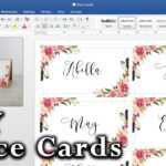 How To Make Diy Place Cards With Mail Merge In Ms Word And Adobe Illustrator Within Wedding Place Card Template Free Word