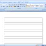 How To Make Lined Paper In Word 2007: 4 Steps (With Pictures) regarding Microsoft Word Lined Paper Template
