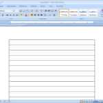 How To Make Lined Paper In Word 2007: 4 Steps (With Pictures) Regarding Microsoft Word Lined Paper Template