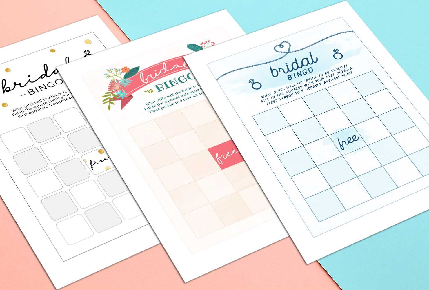 How To Play Bridal Shower Bingo (With Printables) | Shutterfly Pertaining To Blank Bridal Shower Bingo Template