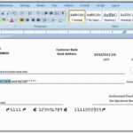 How To Print A Check Draft Template Throughout Customizable Blank Check Template
