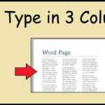How To Type In 3 Columns Word Intended For 3 Column Word Template