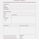 How To Write An Effective Incident Report [Templates] – Venngage For First Aid Incident Report Form Template